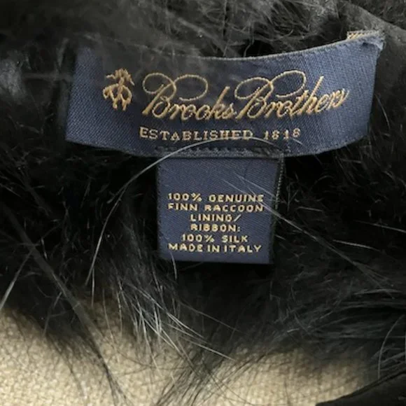 Brooks Brothers Fur Tie Collar - Picture 2 of 2